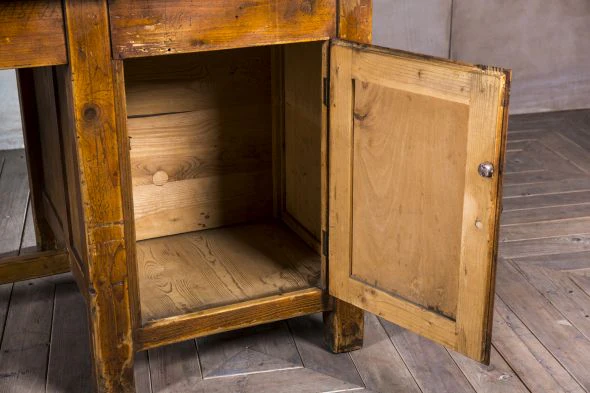 Large Vintage Work Desk With Storage - Image 2