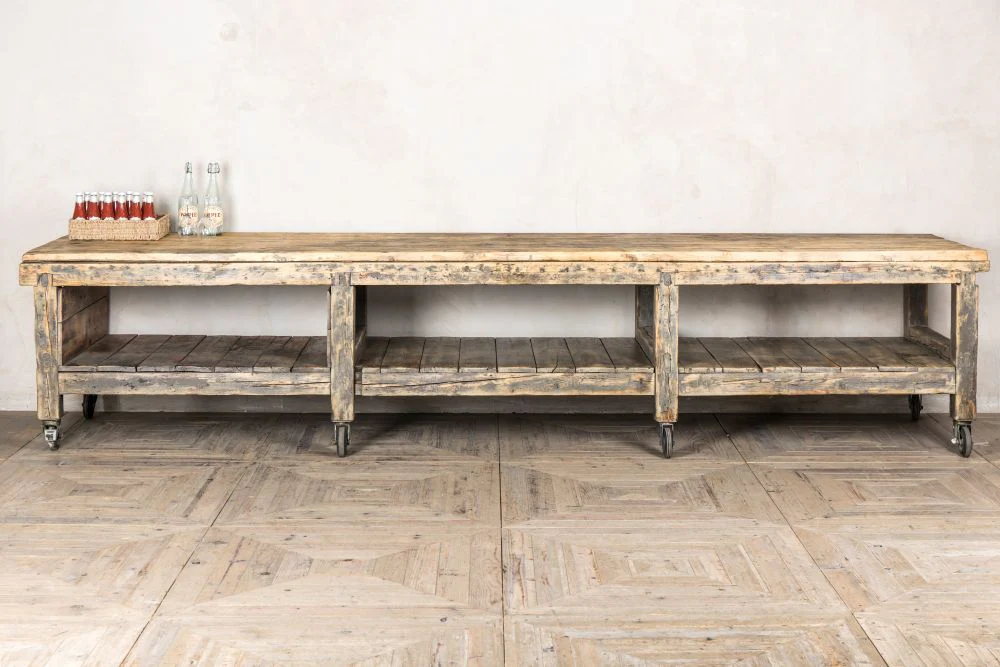 Large Wooden Display Table