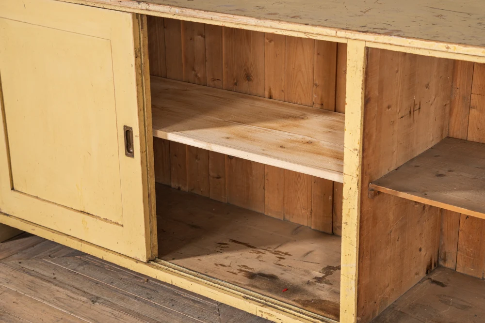 Large Pine Kitchen Cupboard with Sliding Doors - Image 15