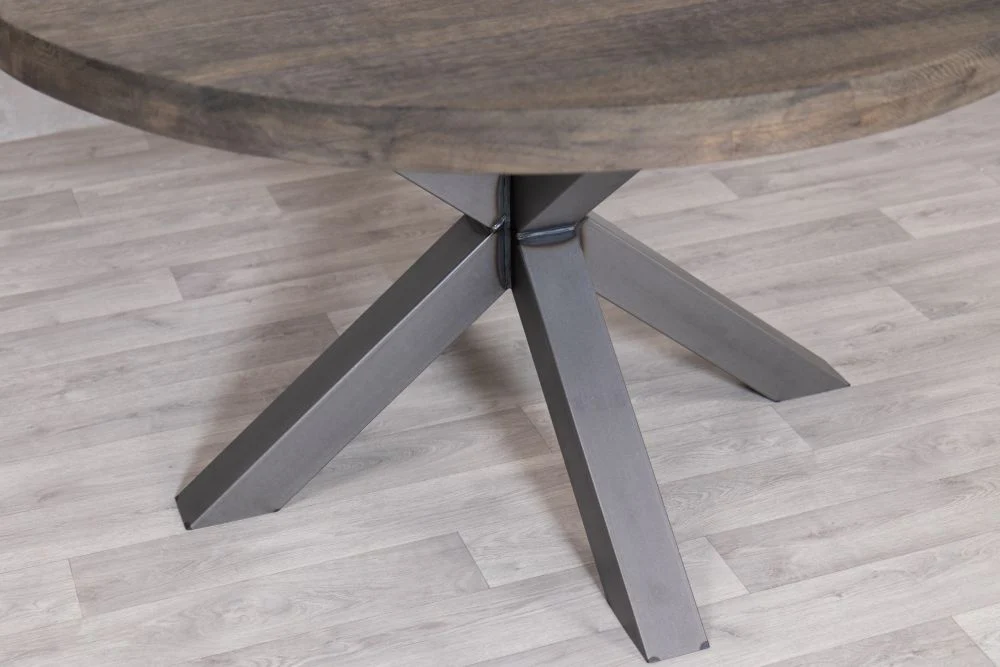 Leamington Round Oak Dining Table - Image 26