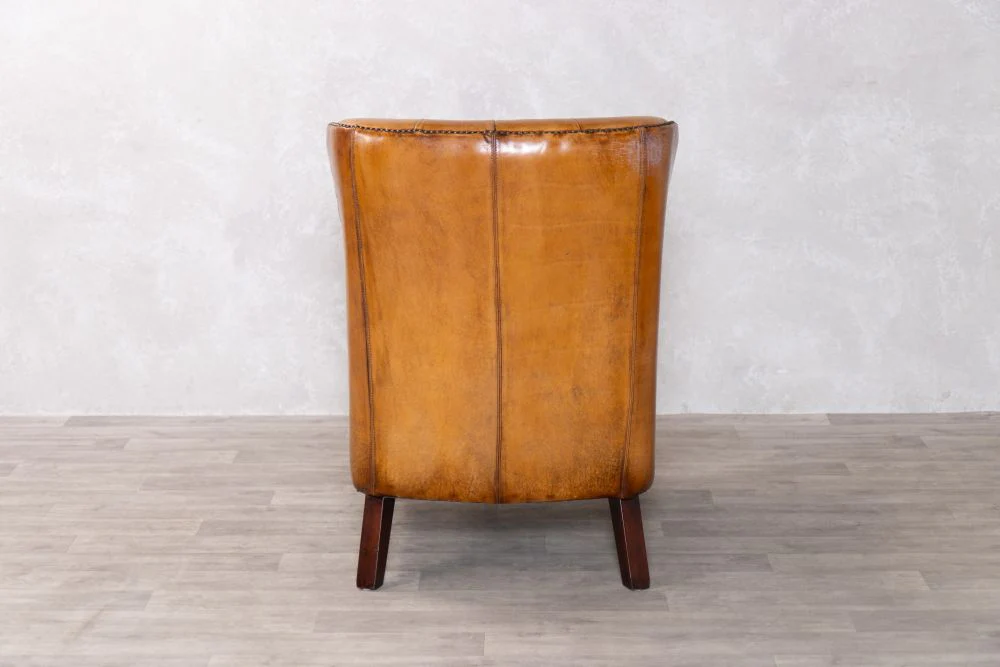Hereford Leather Chesterfield Armchair - Image 5