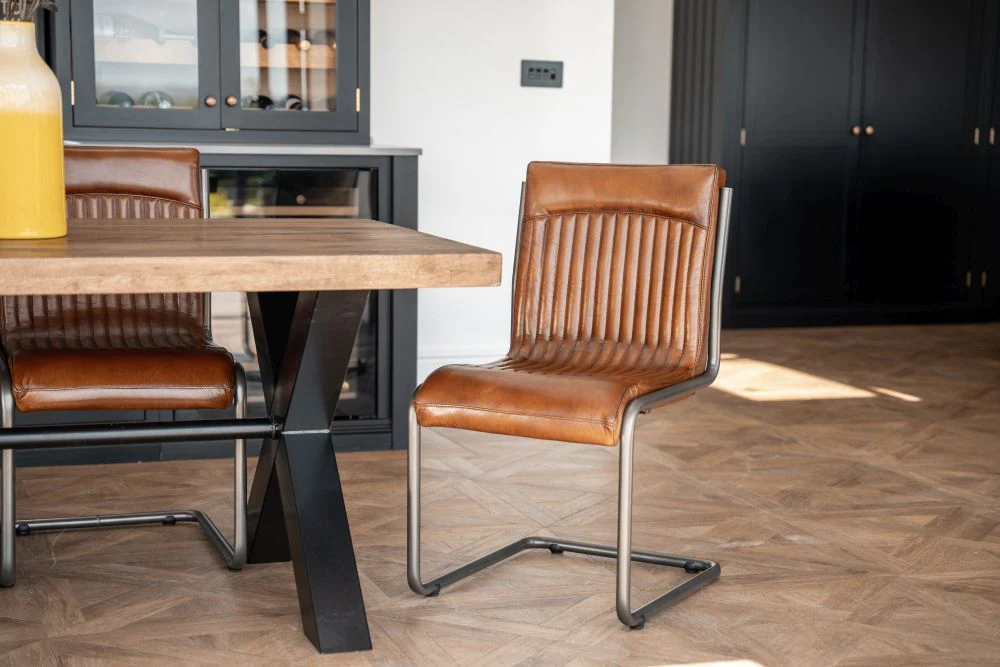 Newbury Leather Dining Room Chair - Image 2