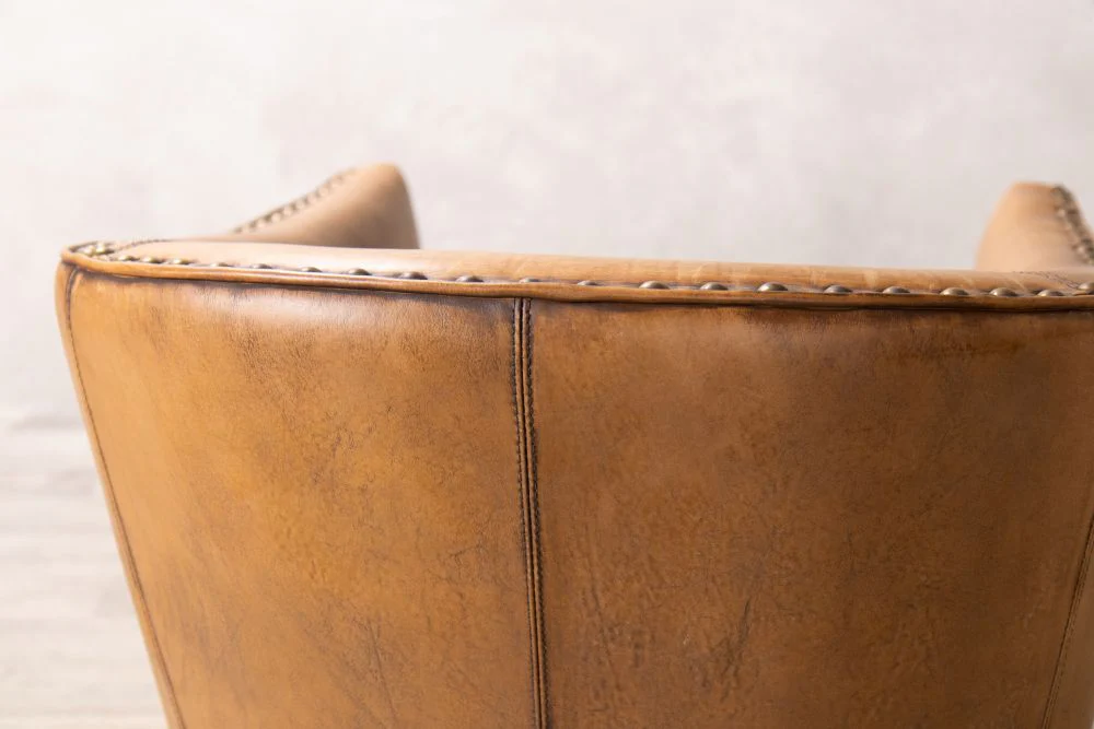 Wolseley Leather Tub Armchair - Image 9