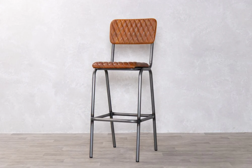 Princeton Leather Upholstered Bar Stools - Image 2