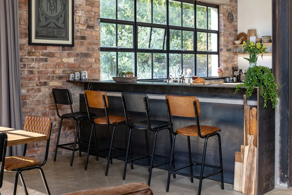 Princeton Leather Upholstered Bar Stools - Image 30