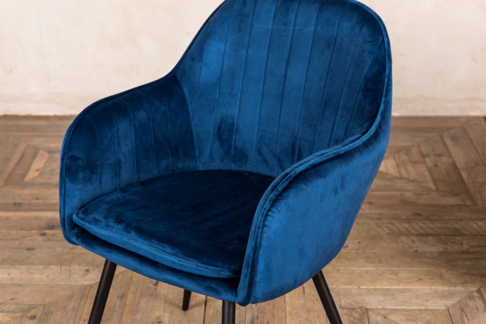 Pair of Lowry Velvet Dining Chairs - Image 15