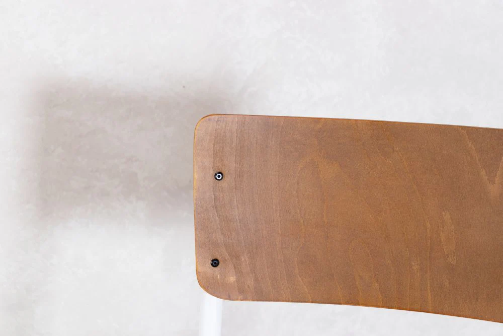 Luxor Wood and Metal Stacking Chair - Image 19
