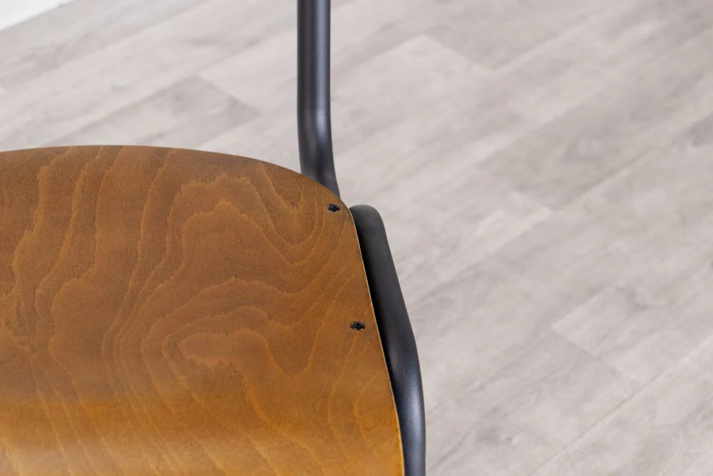 Luxor Wood and Metal Stacking Chair - Image 32