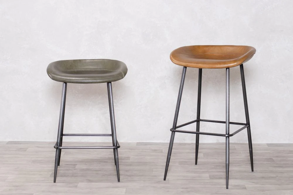 Malvern Leather Bar Stool Range - Image 15
