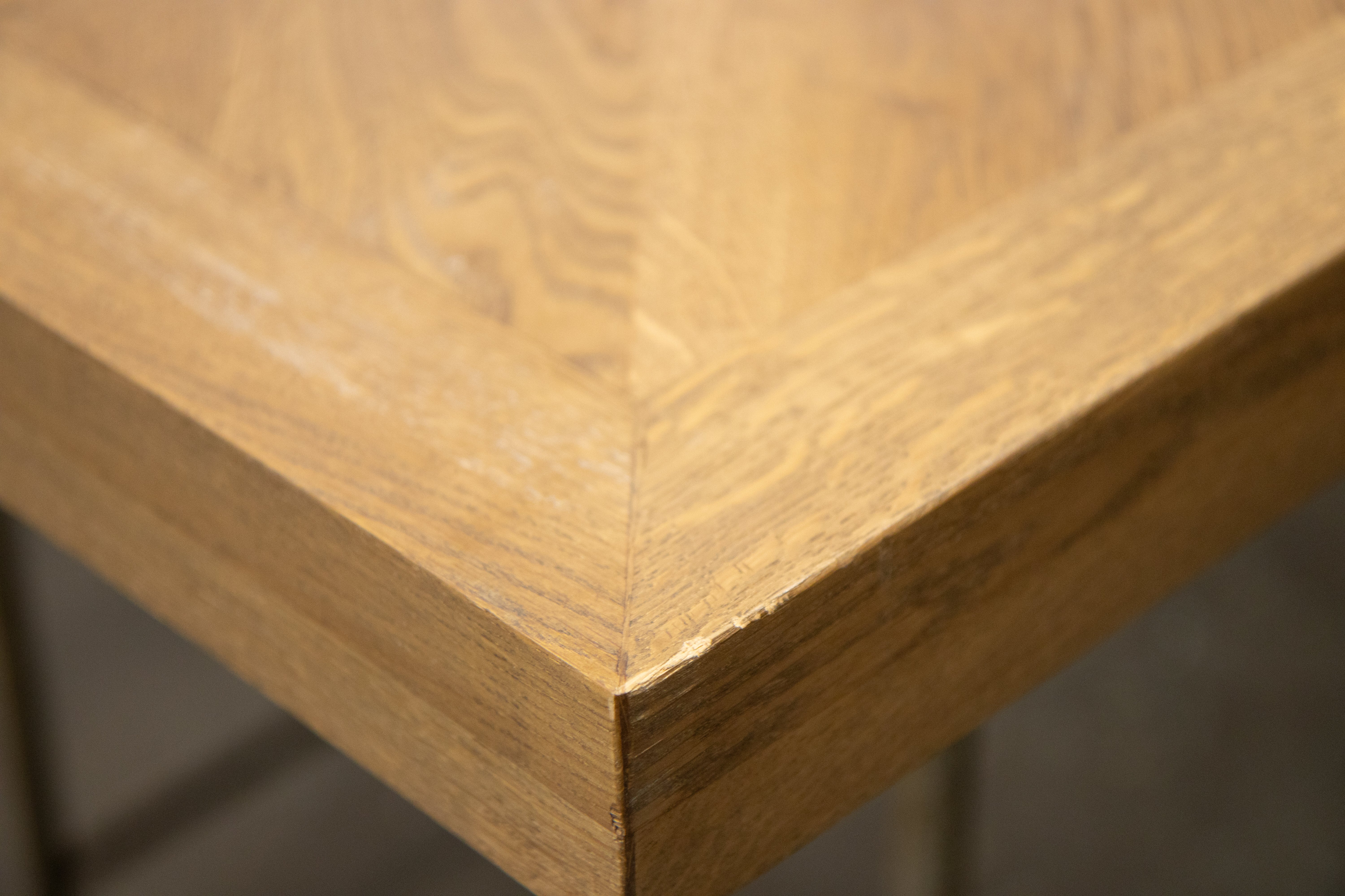 Mayfair Modern Dining Table in Weathered - 2.4m - SECONDS ITEM - Image 7