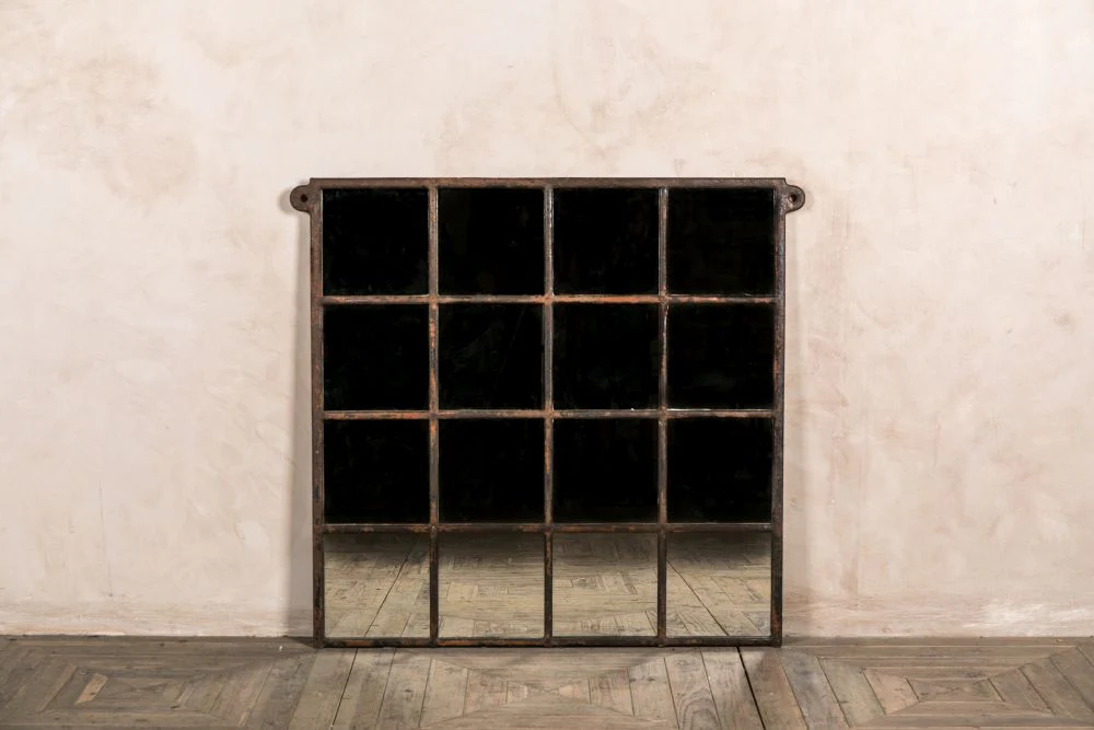 Metal Window Frame Mirror