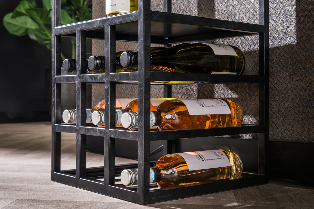 Metal Wine Rack with Light - Image 4