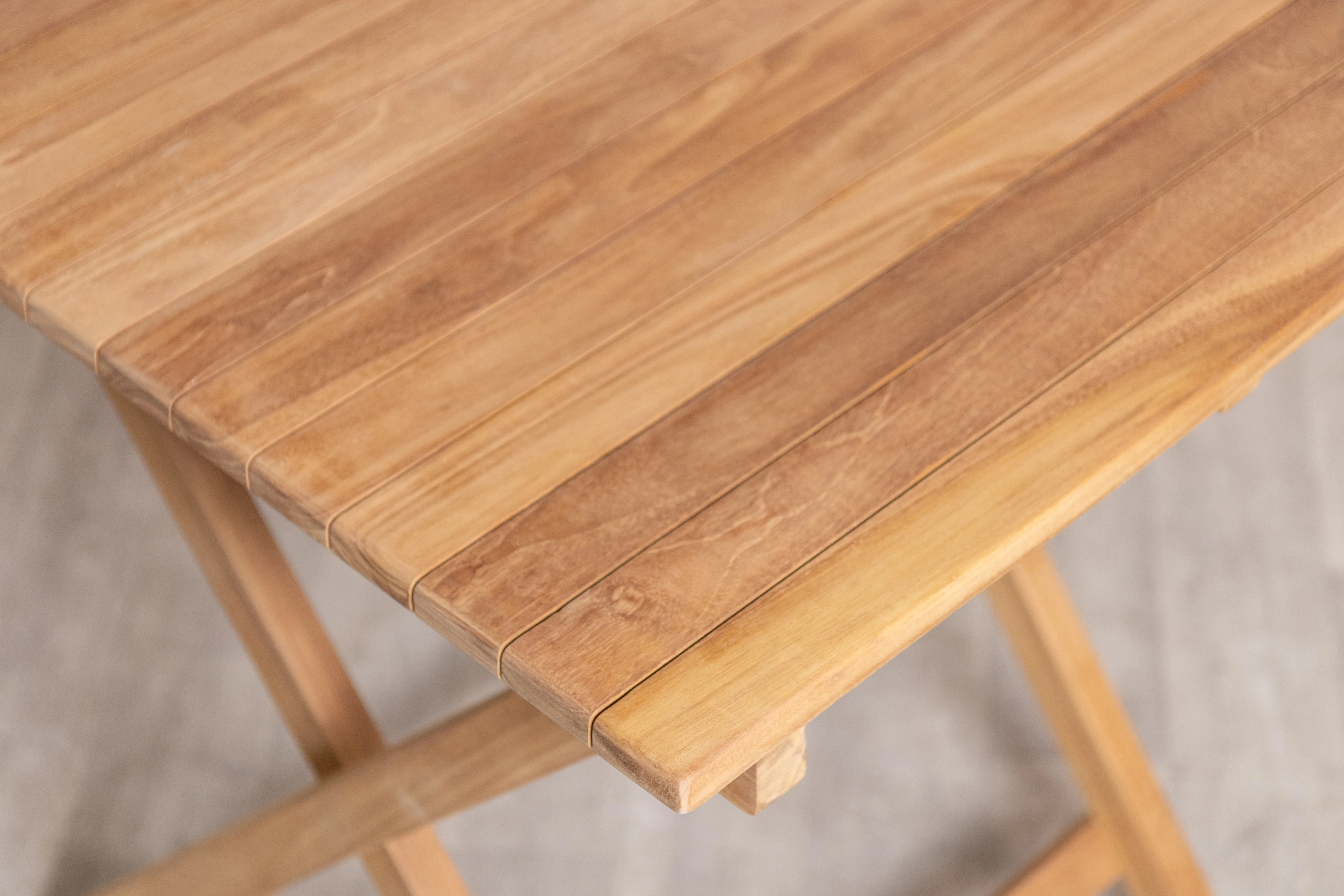 Meza Square Teak Outdoor Folding Table - Image 12