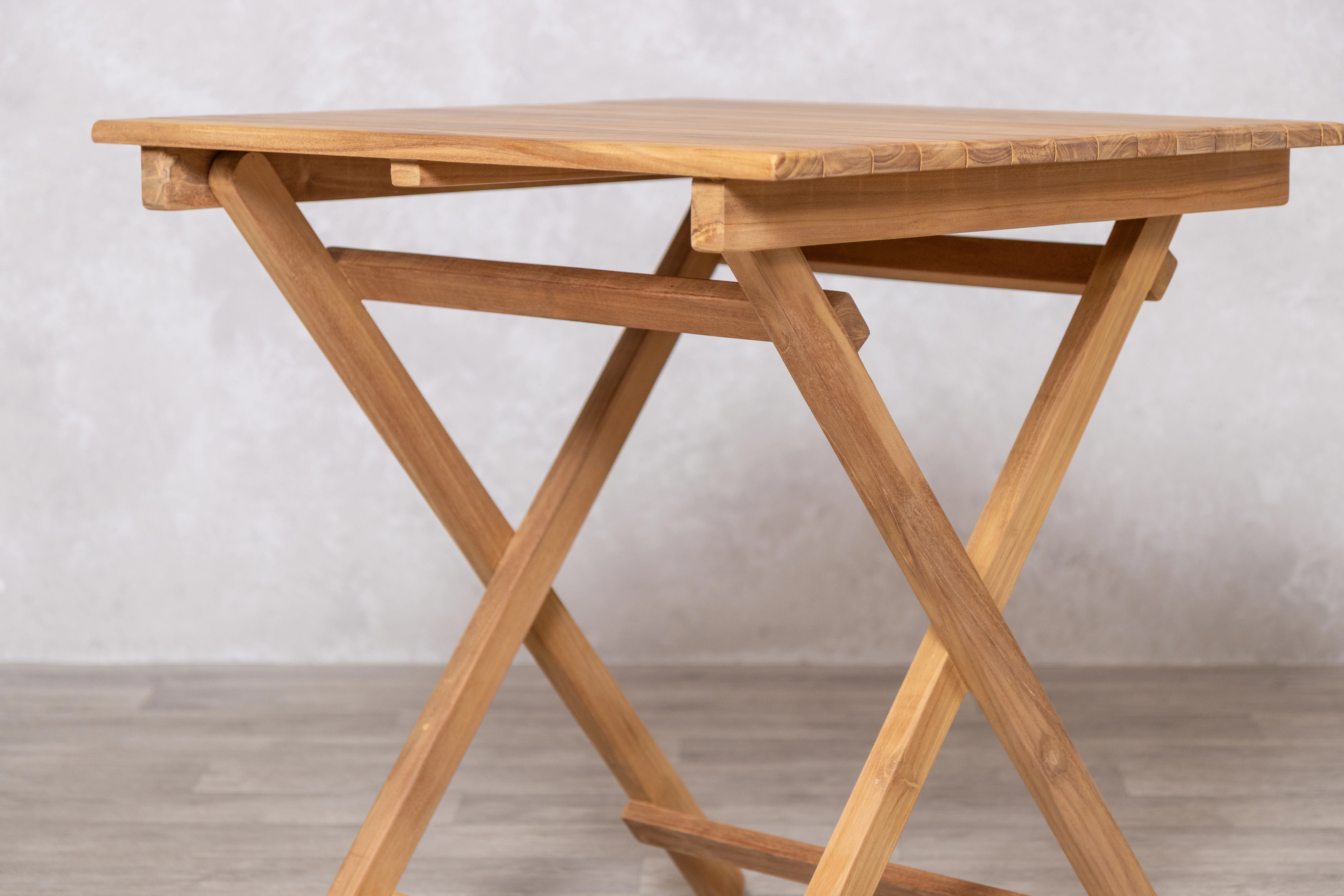 Meza Square Teak Outdoor Folding Table - Image 14