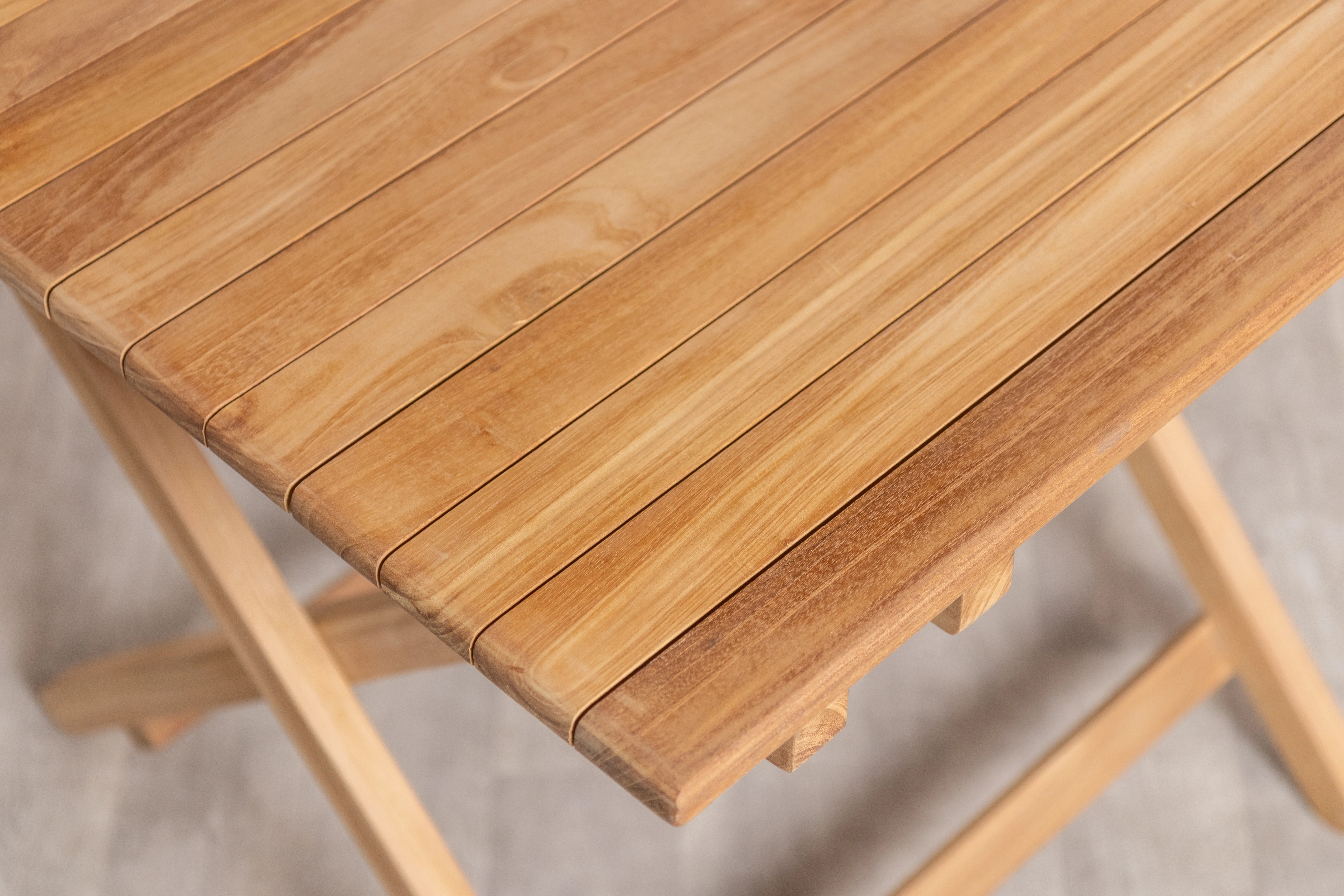 Meza Square Teak Outdoor Folding Table - Image 23