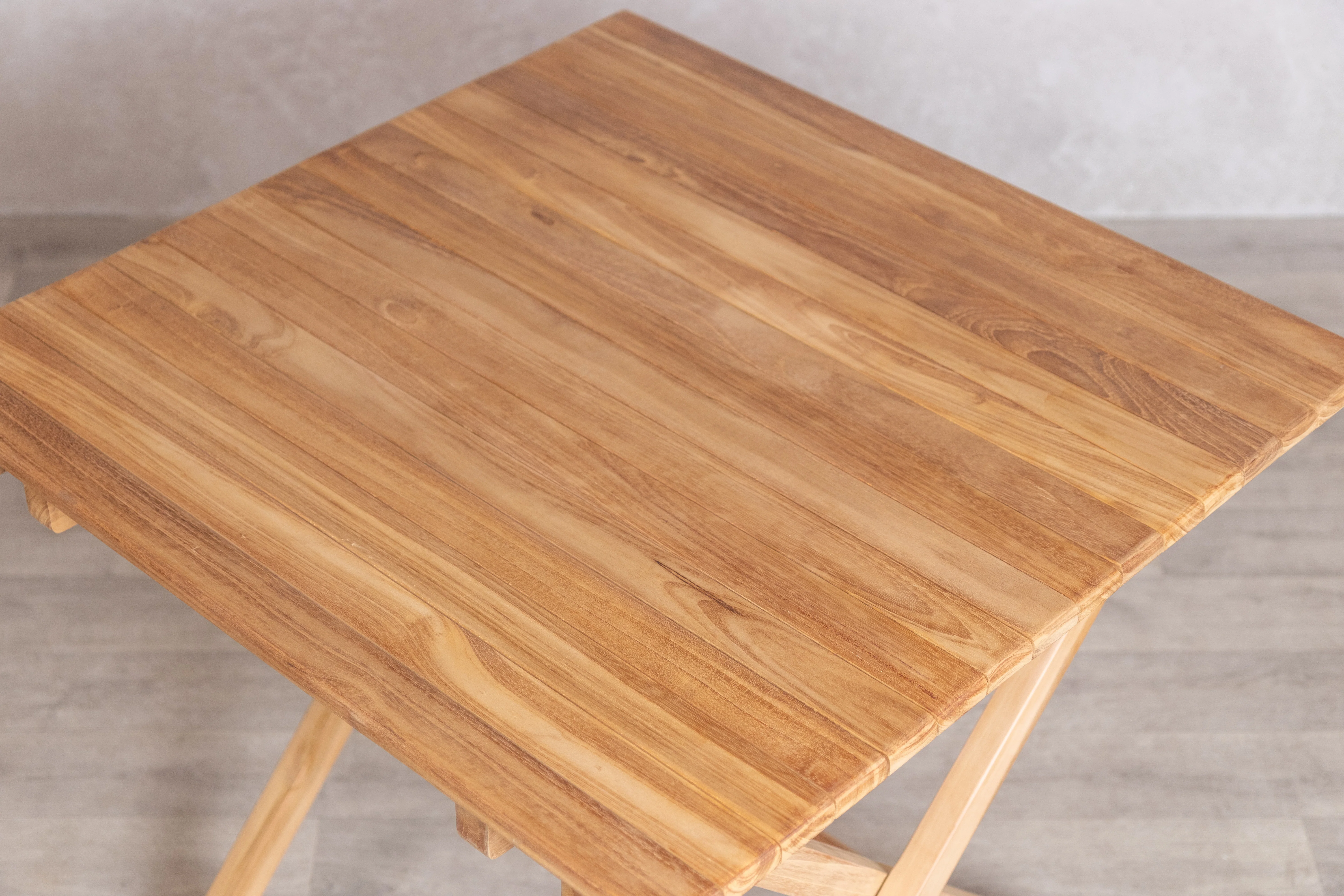 Meza Square Teak Outdoor Folding Table - Image 26