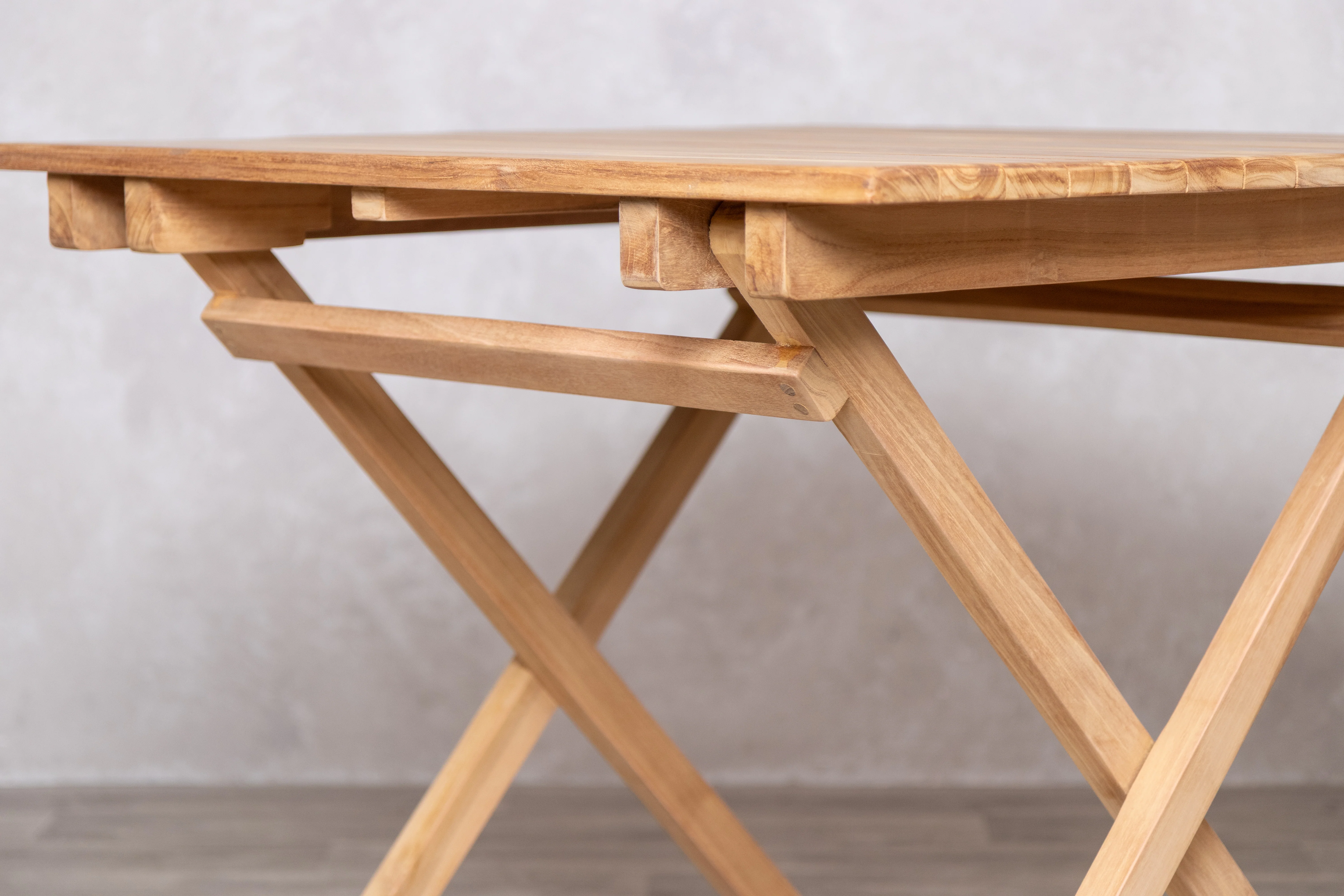 Meza Square Teak Outdoor Folding Table - Image 27