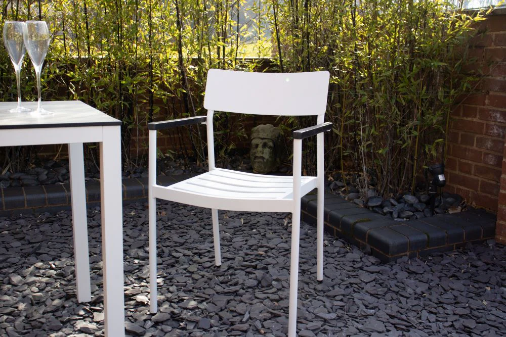 Miami Outdoor Aluminium Stacking Chair Range - Image 3