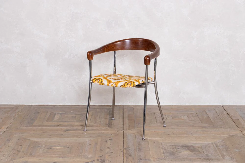 Mid Century Chrome Stacking Chair - Set of 4 - Image 4