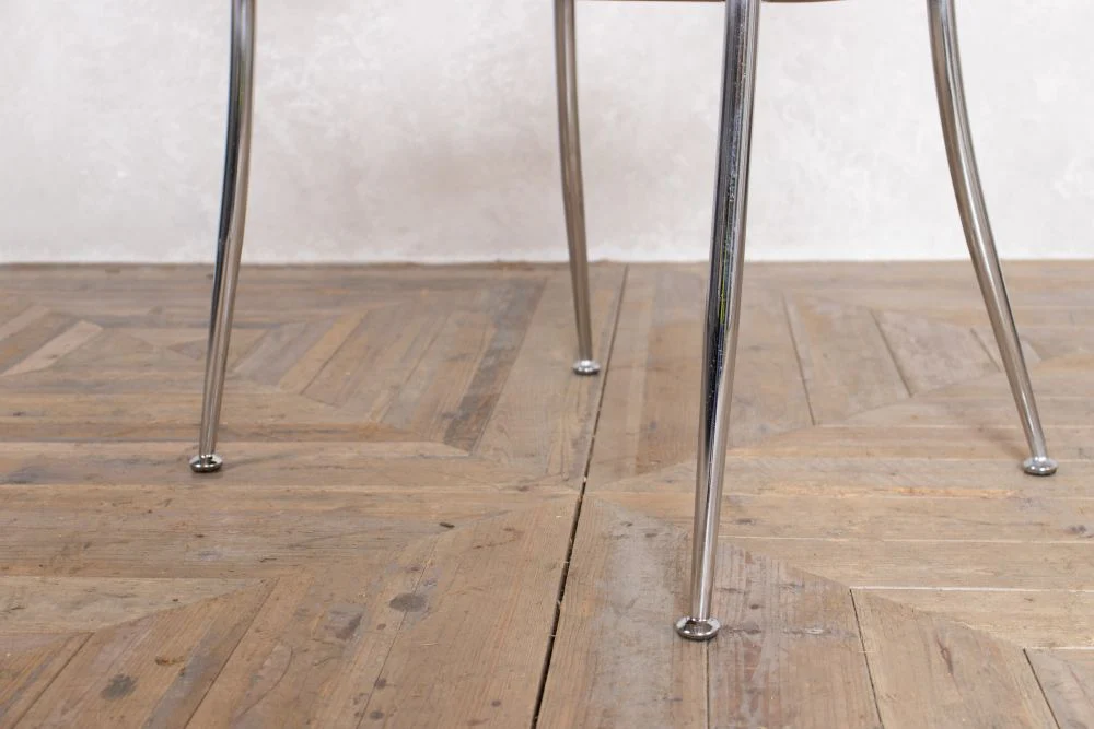 Mid Century Chrome Stacking Chair - Set of 4 - Image 9