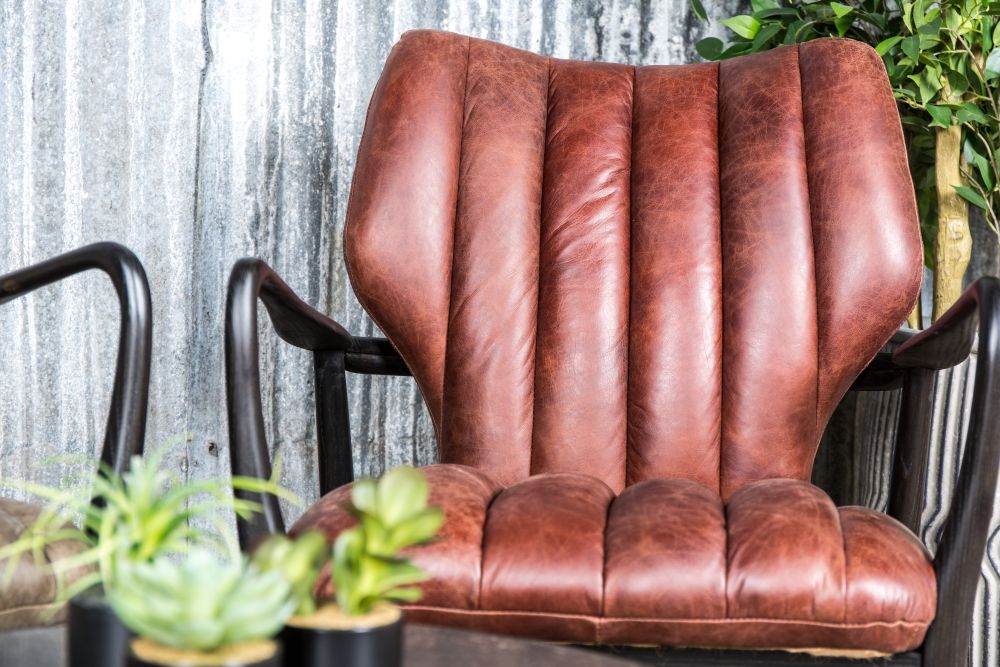 Ludlow Leather Mid Century Style Chair - Image 20