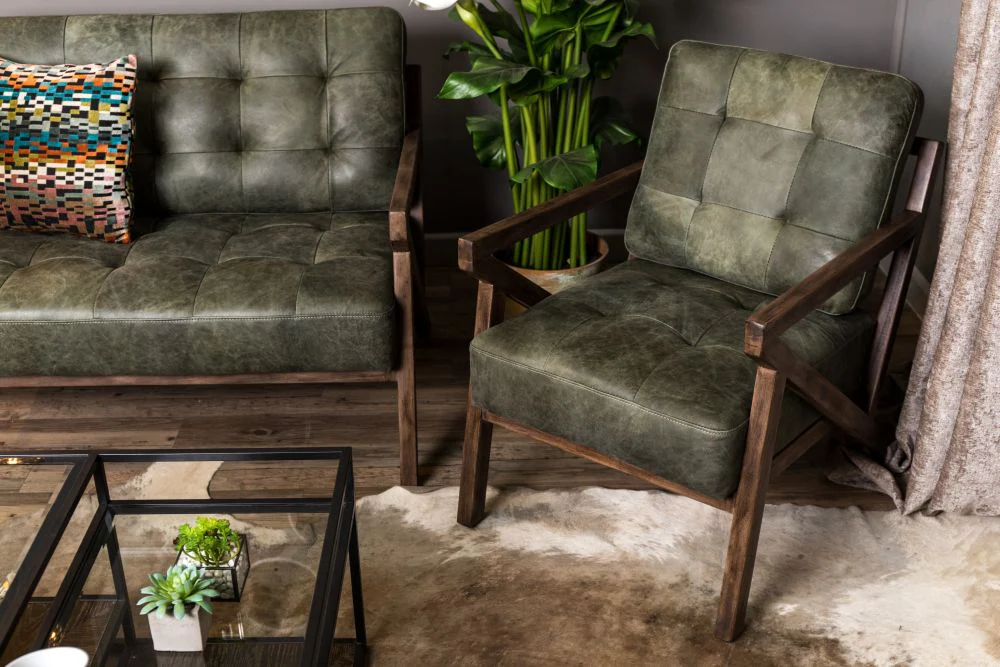 Brighton Leather Mid-century Z Lounge Chair - Image 32