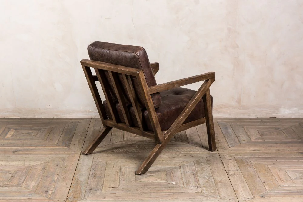 Brighton Leather Mid-century Z Lounge Chair - Image 5