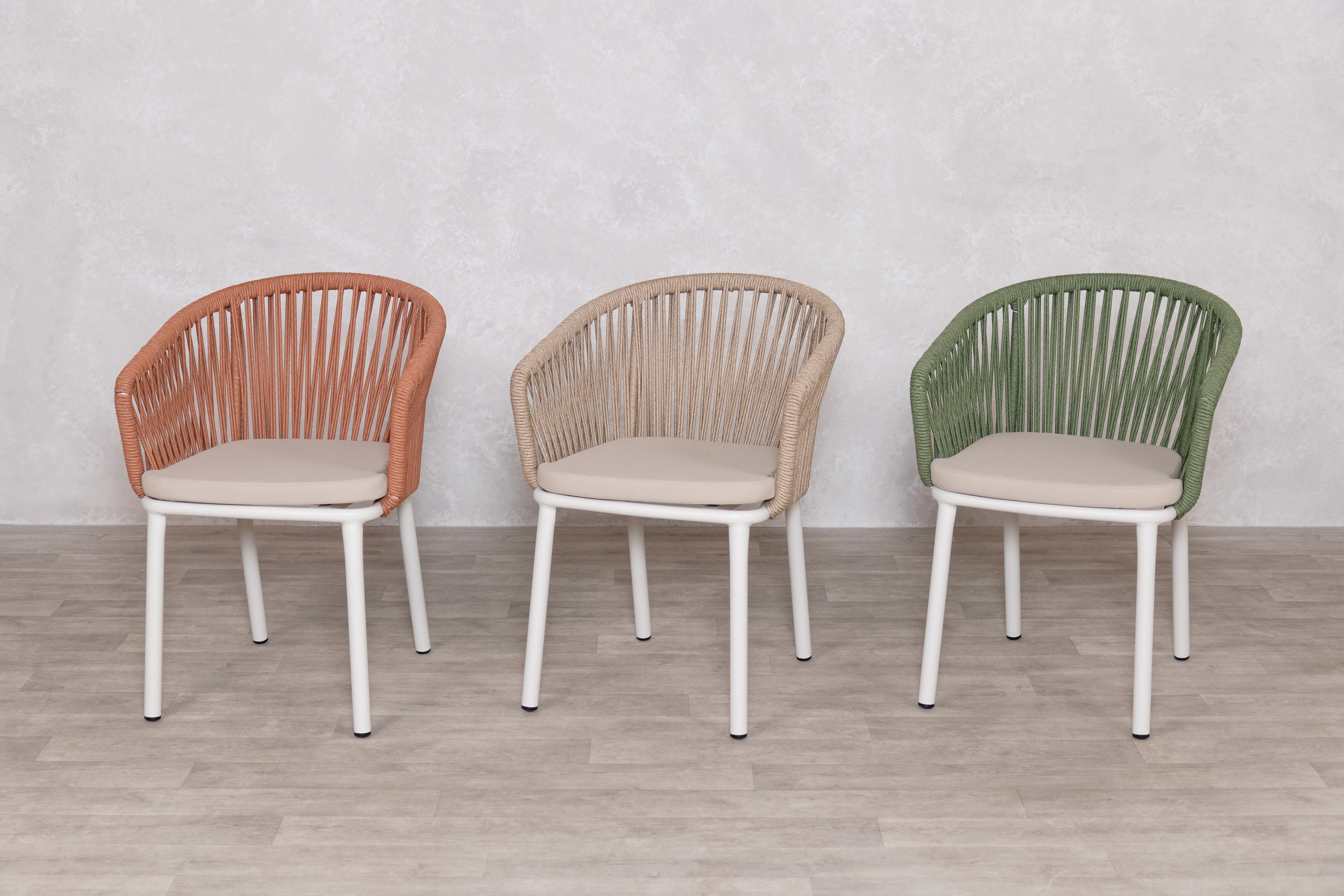 Milan Star Base Table with 4 Milano Chairs Outdoor Set - Image 39