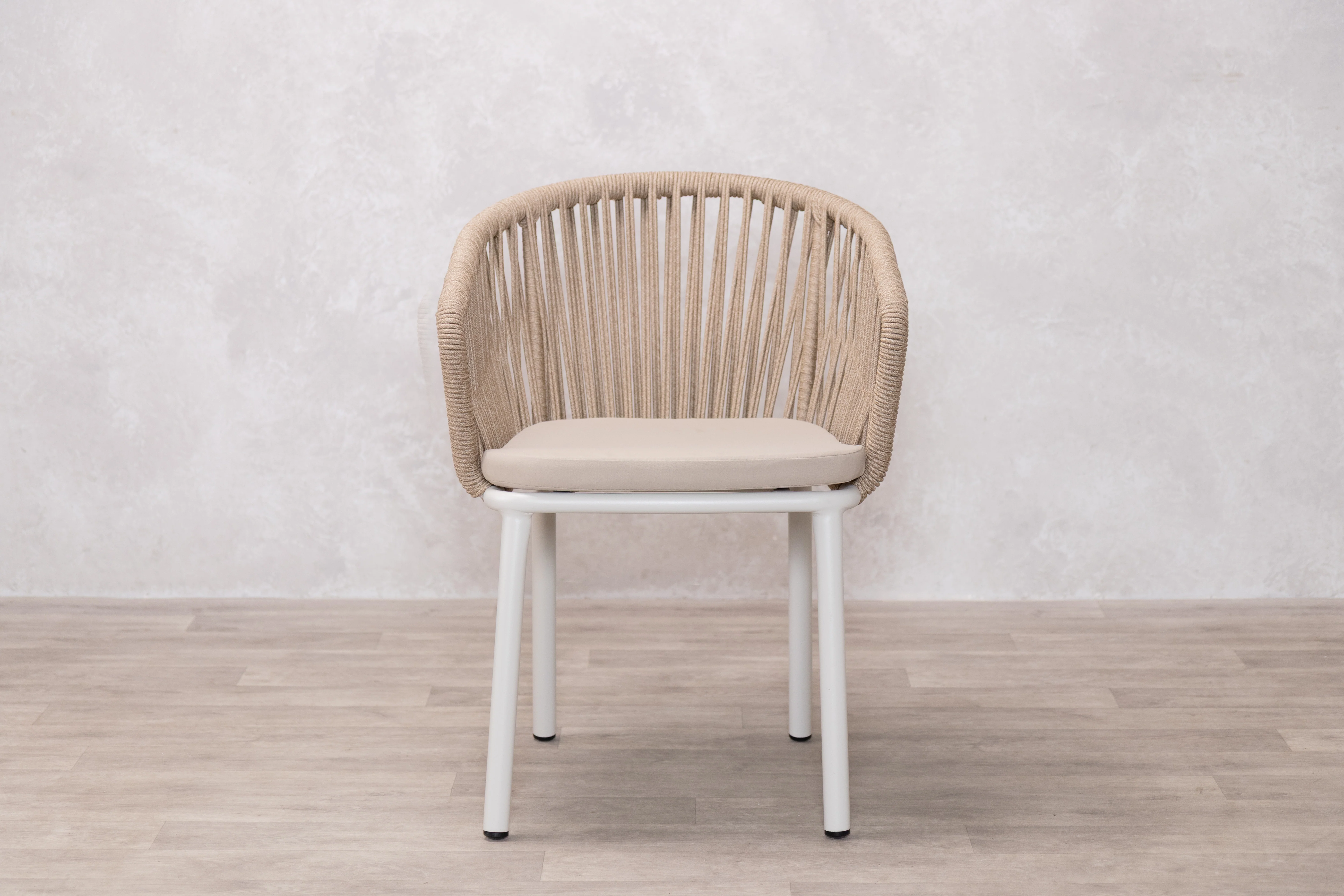 Milano Aluminium Rope Back Stacking Garden Chair - Image 20