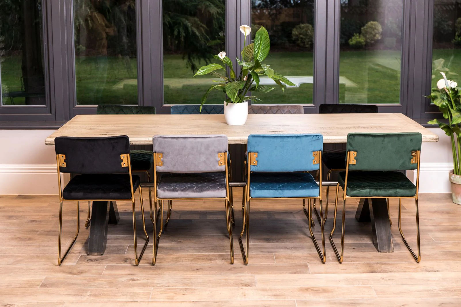 Pair of Velvet Dining Chairs The Monroe - Image 18
