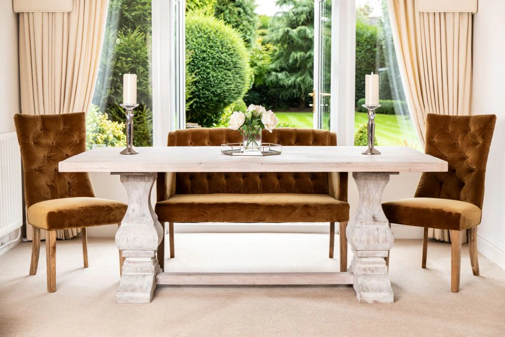 Monastery Reclaimed Pine Dining Table - Image 10