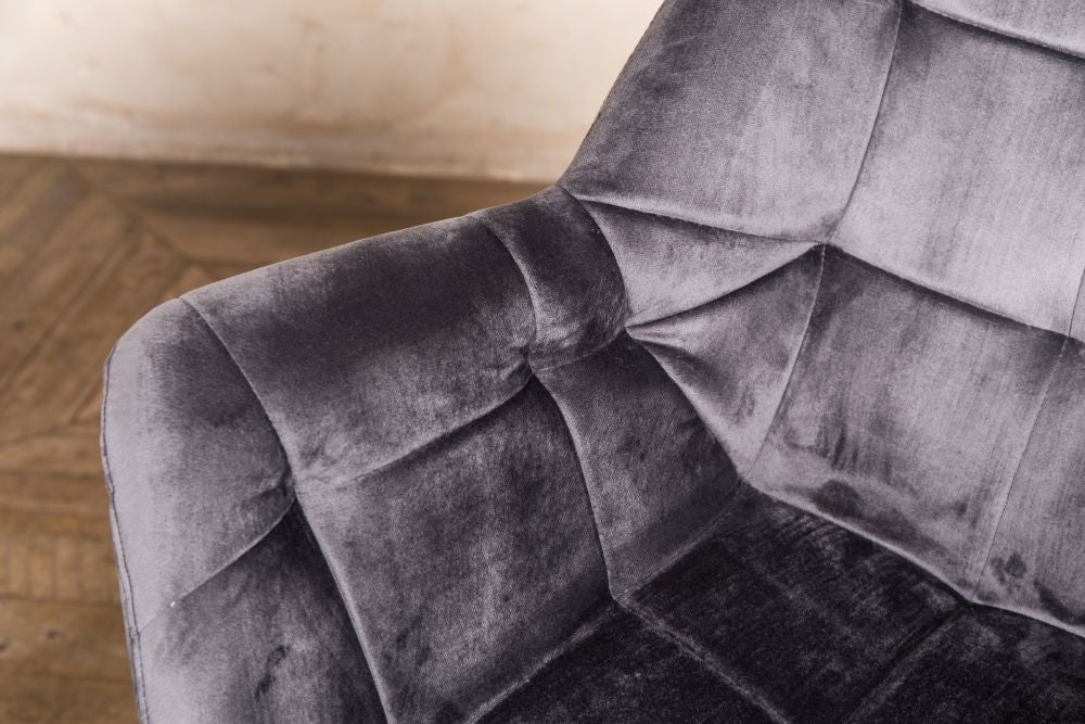 Pair of Monet Velvet Dining Chairs - Image 3