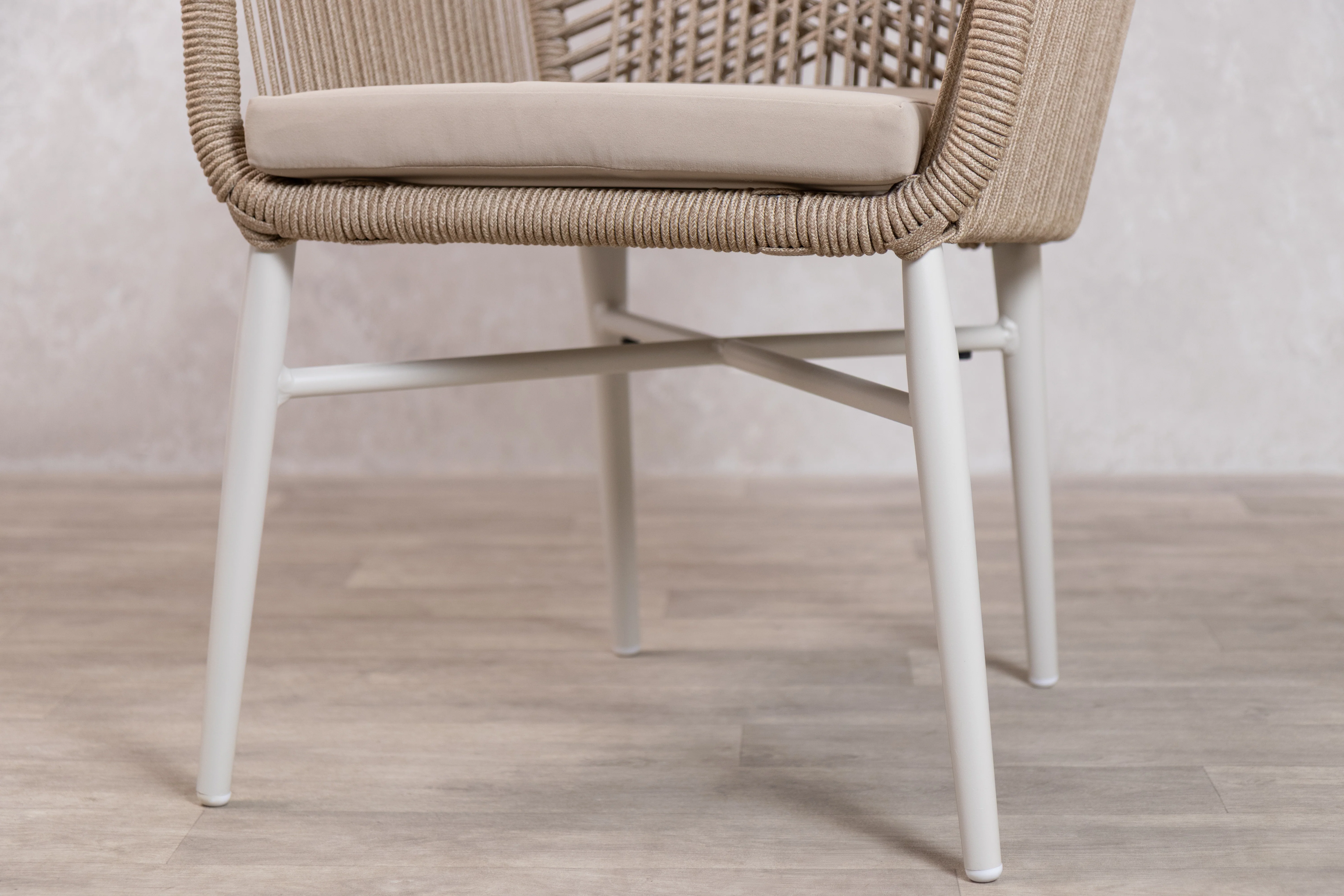 Monza Aluminium Rope Back Stacking Garden Chair - Image 28