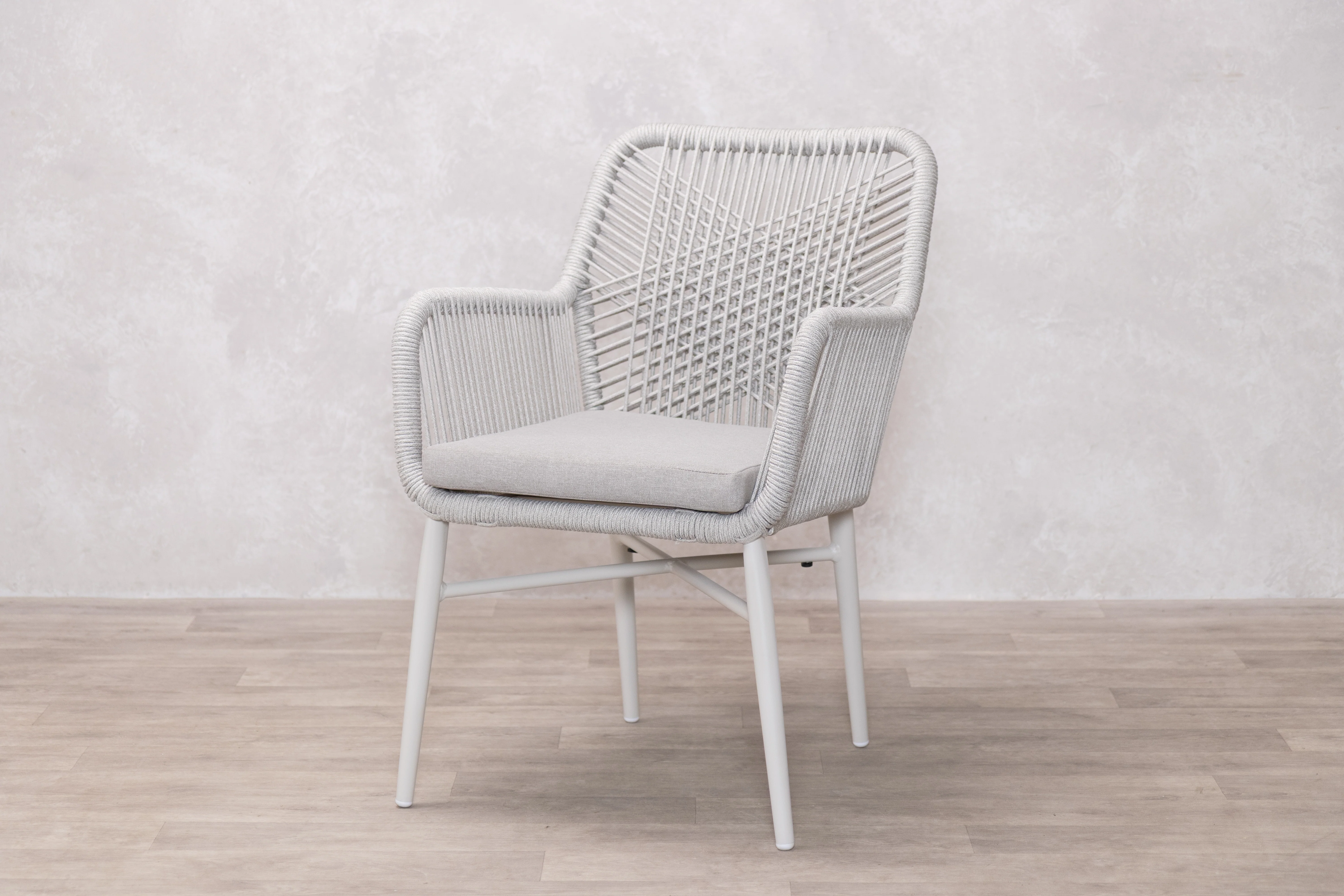 Monza Aluminium Rope Back Stacking Garden Chair - Image 29