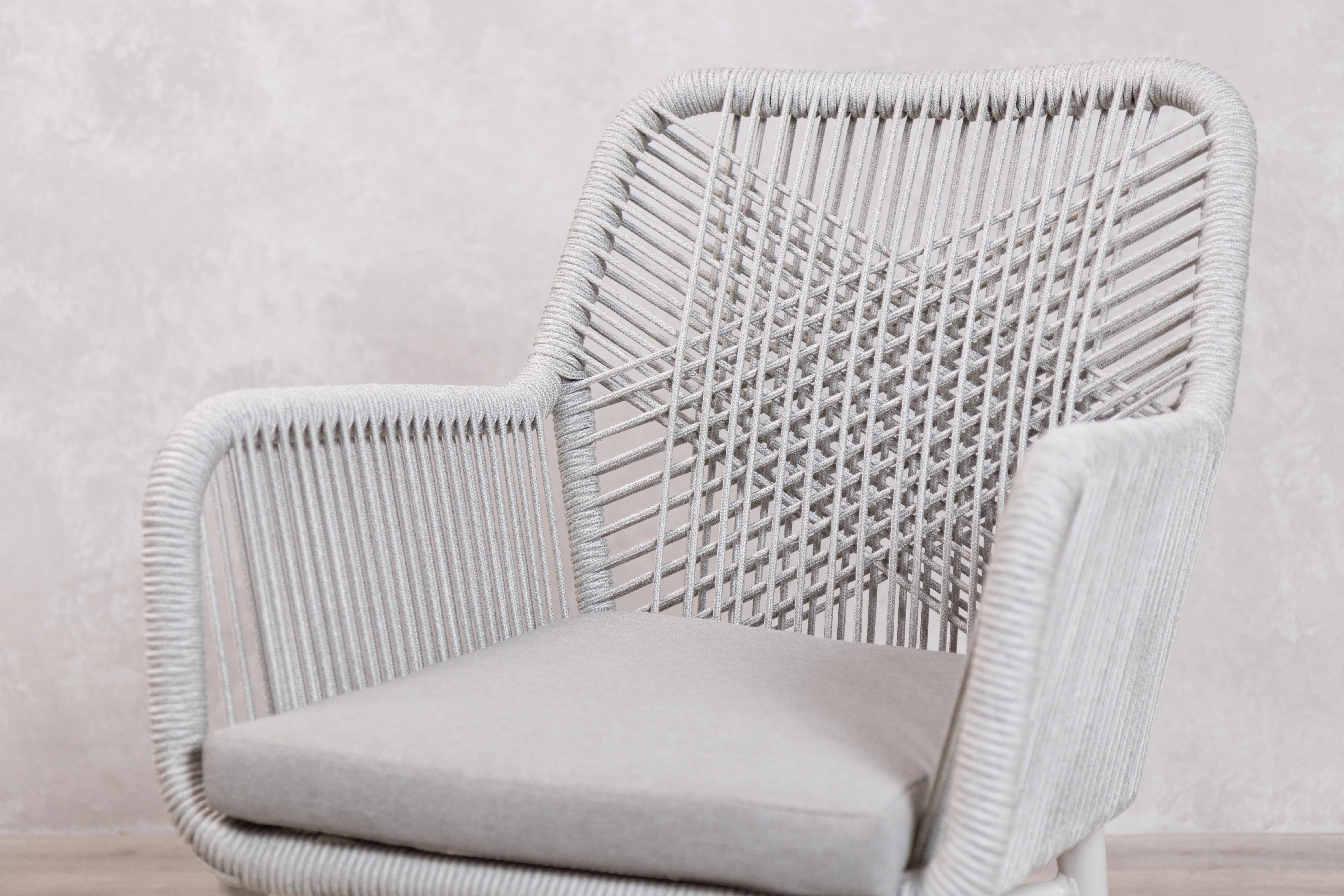 Monza Aluminium Rope Back Stacking Garden Chair - Image 35