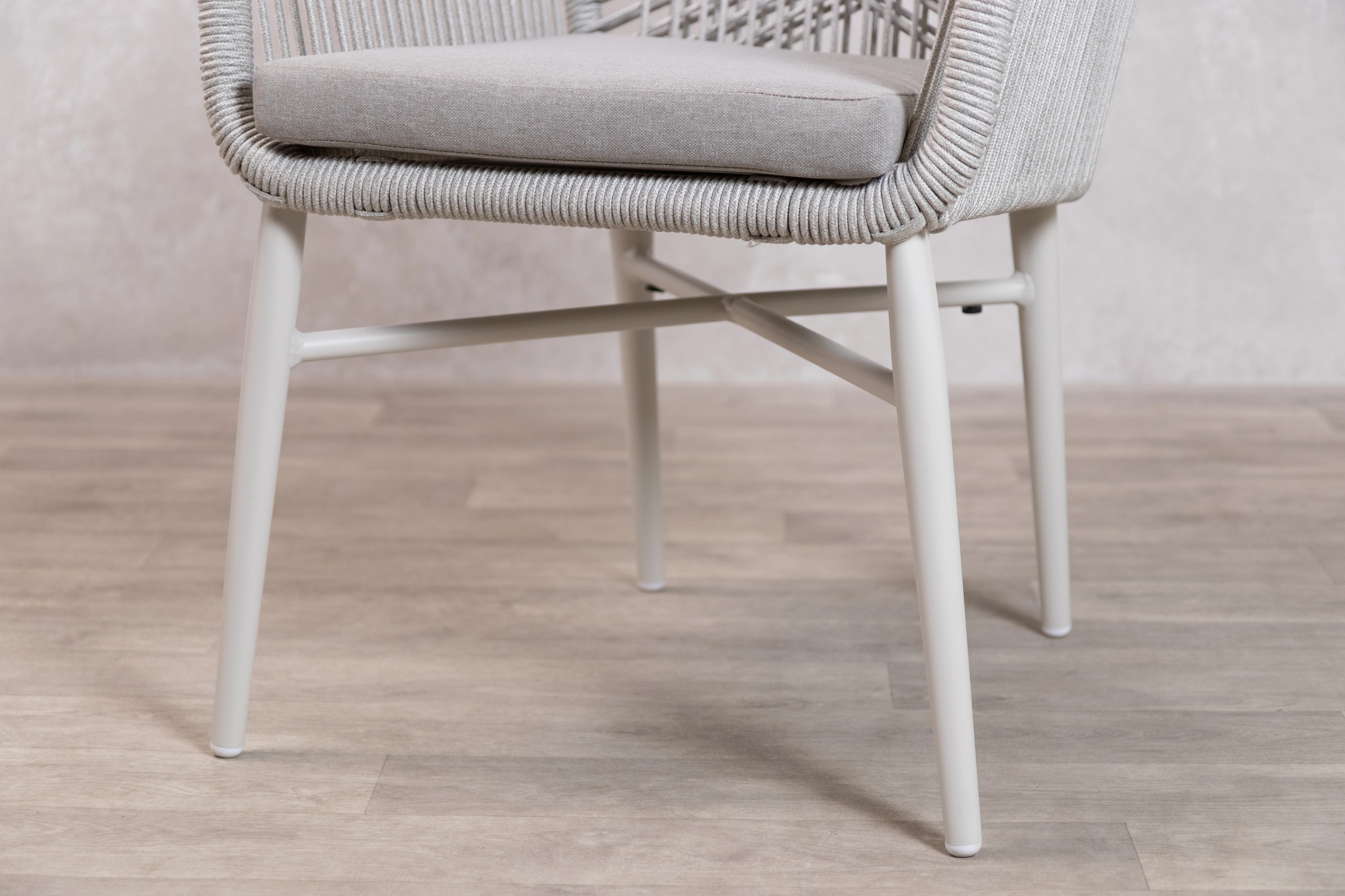 Monza Aluminium Rope Back Stacking Garden Chair - Image 38