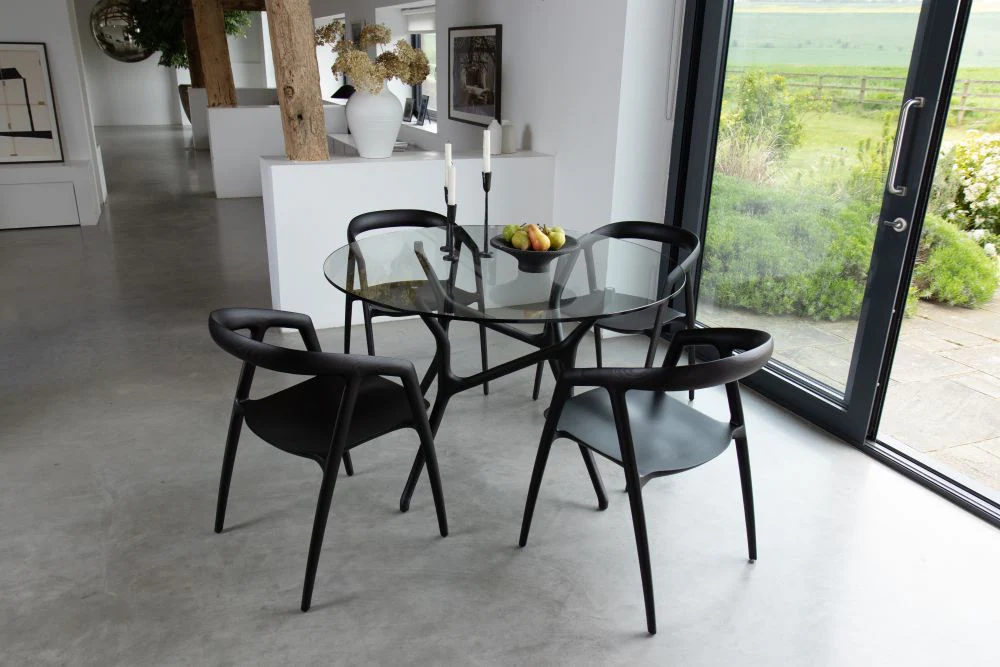 Mulberry Scandi Style Dining Chair in Black - SECONDS ITEM - Image 20