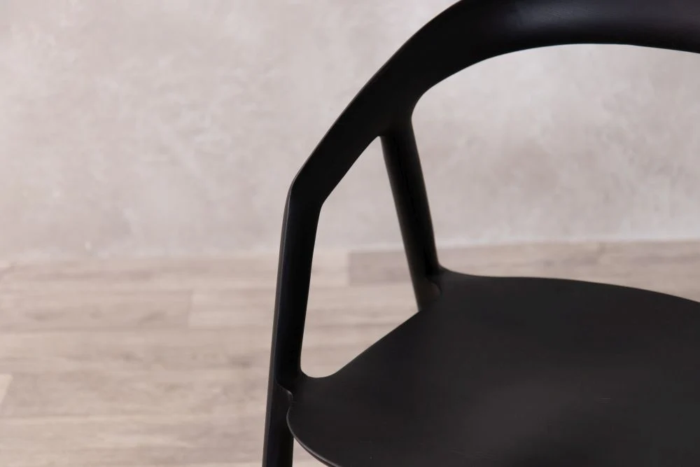 Mulberry Scandi Style Dining Chair in Black - SECONDS ITEM - Image 7