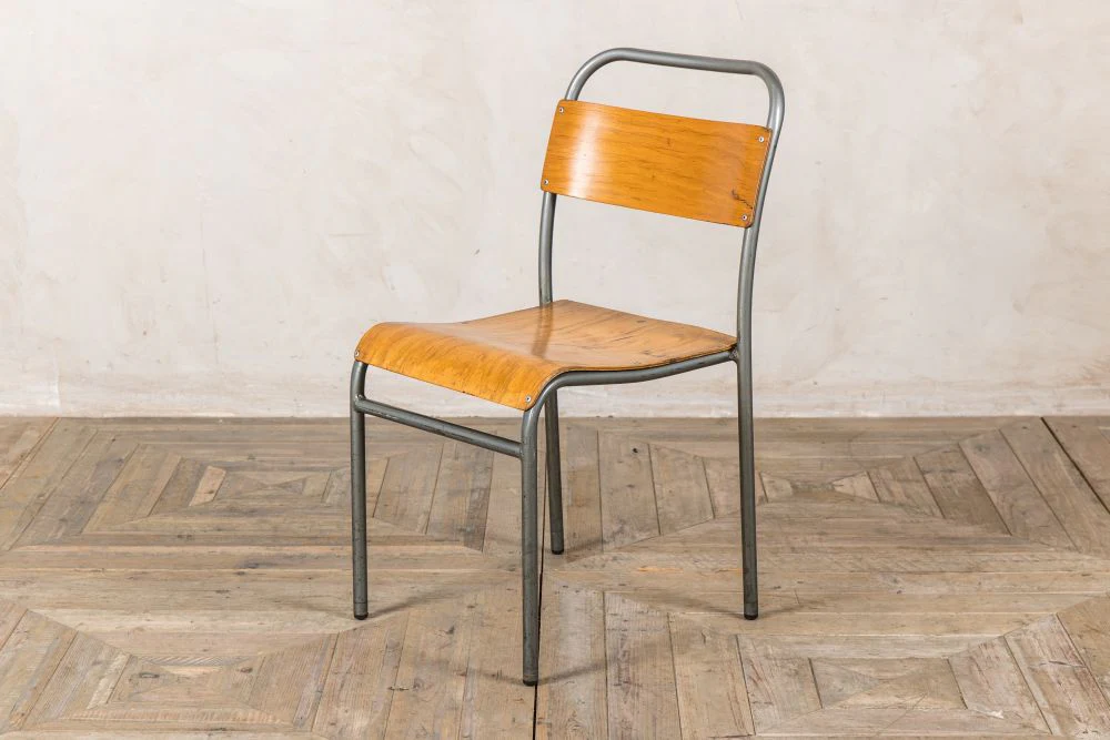 Vintage Style Stacking Chairs - Image 2