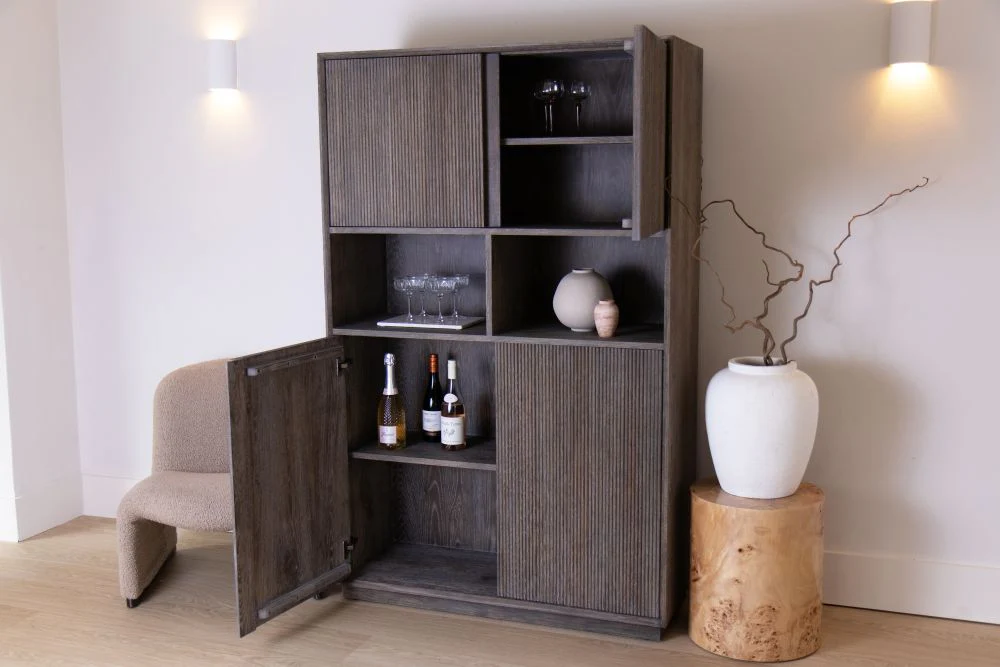 Nevada Oak Bar Cabinet Range - Image 11