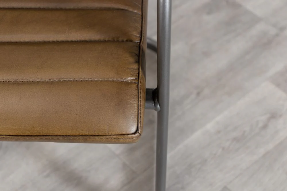 Rio Real Leather Dining Chair - Image 13