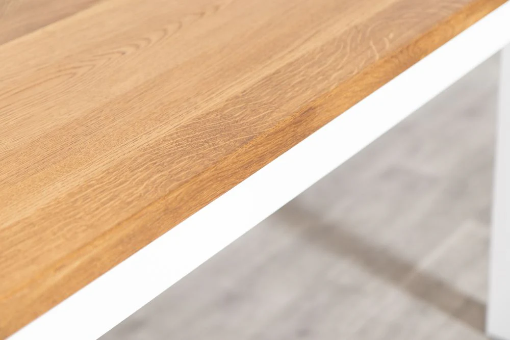 Farmhouse Oak Top Dining Table - Image 5