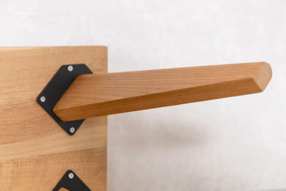 Oak Dining Bench with Tapered Legs - 190cm x 40cm - Image 9