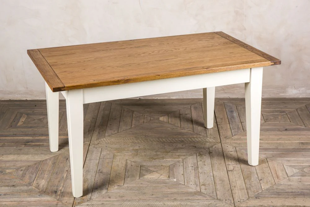 Handmade Farmhouse Oak Extending Dining Table - Image 3