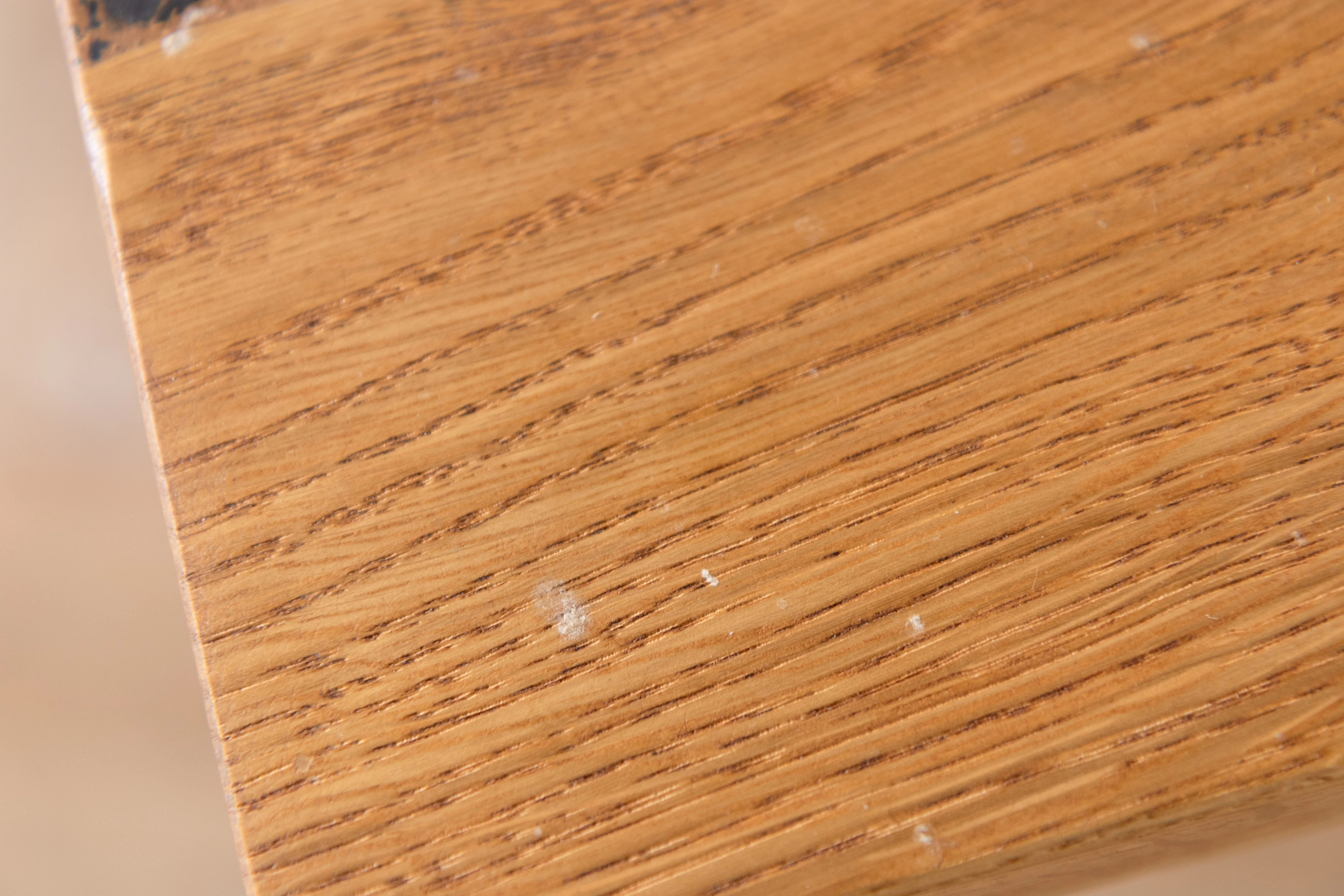 Oak Live Edge Dining Table with Tapered Legs - 180x100cm - SECONDS ITEM - Image 3