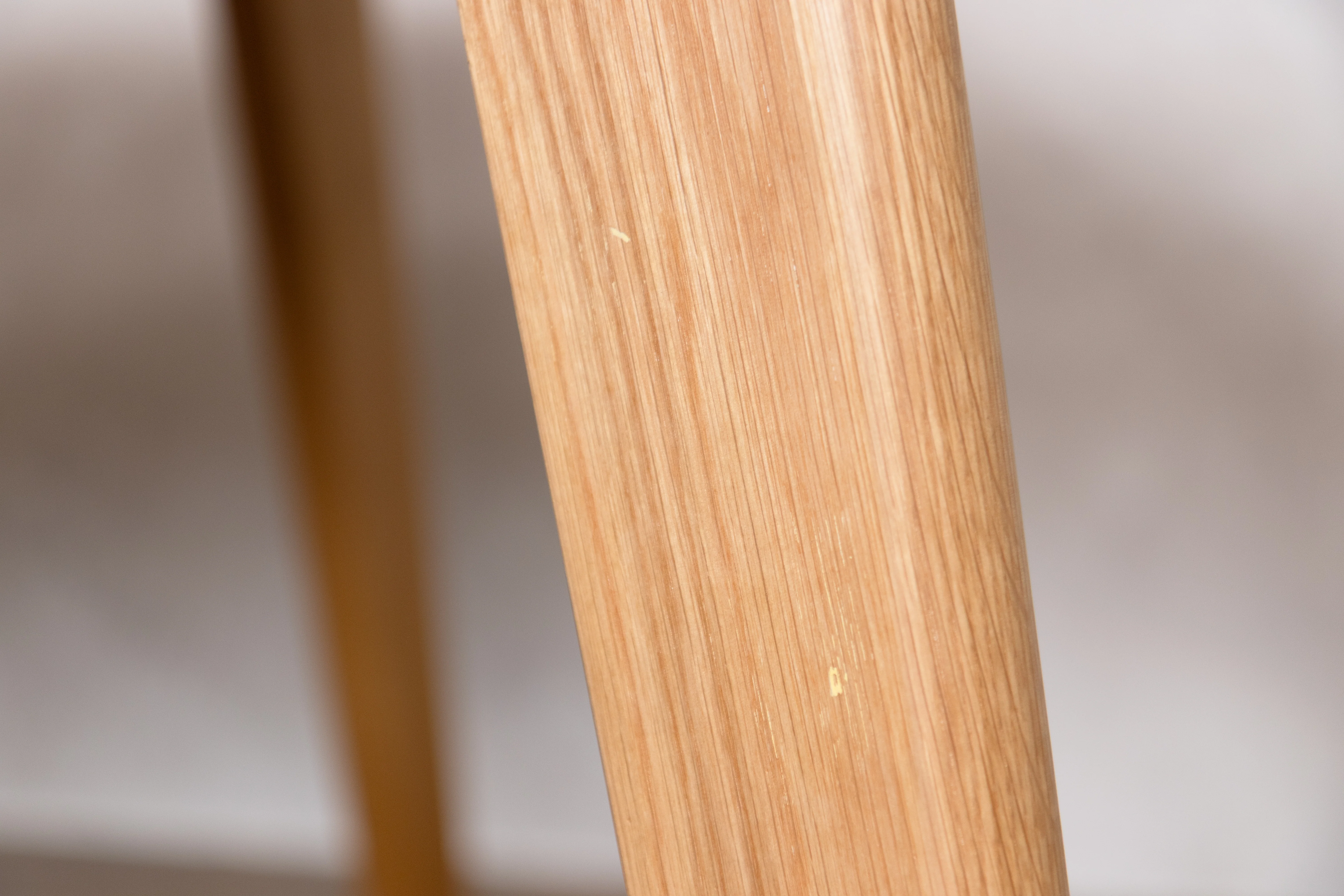 Oak Live Edge Dining Table with Tapered Legs - 180x100cm - SECONDS ITEM - Image 6