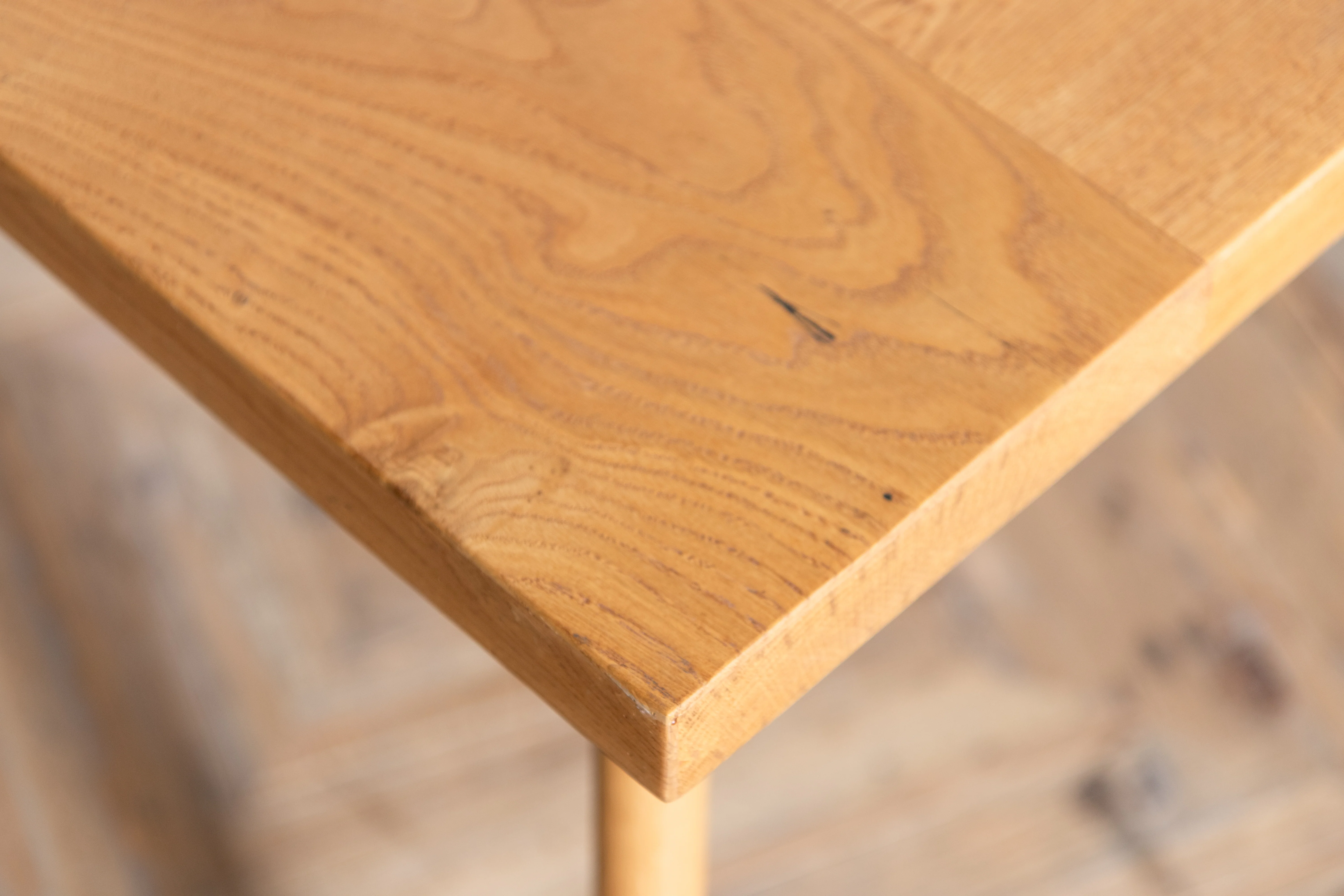 Oak Live Edge Dining Table with Tapered Legs - 180x100cm - SECONDS ITEM - Image 7