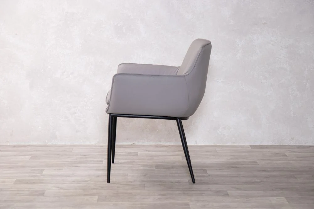 Olivia Leather Dining Chair - Image 3