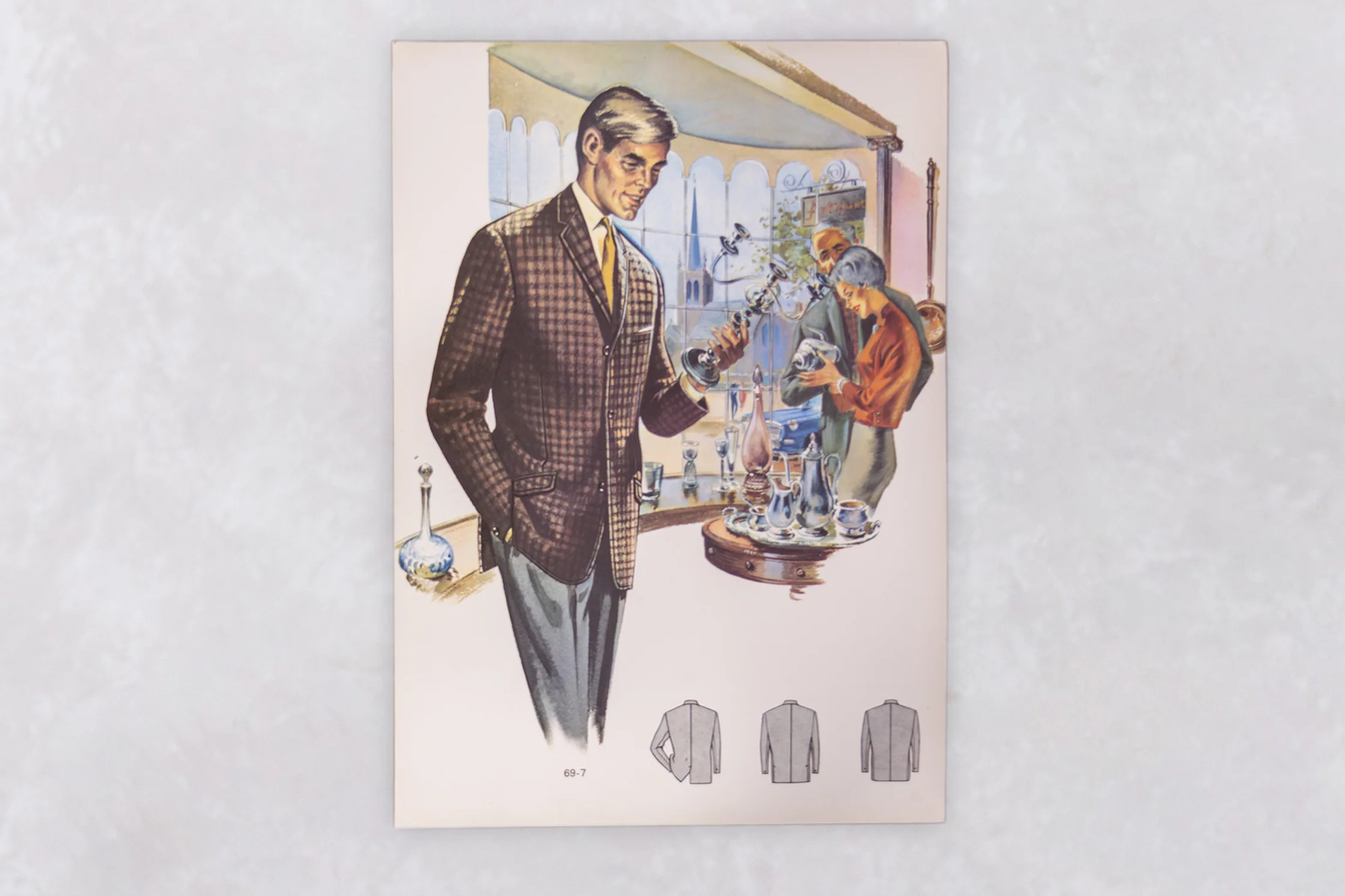 Original 1960’s American Men’s Fashion Tailoring Art Prints - Image 21
