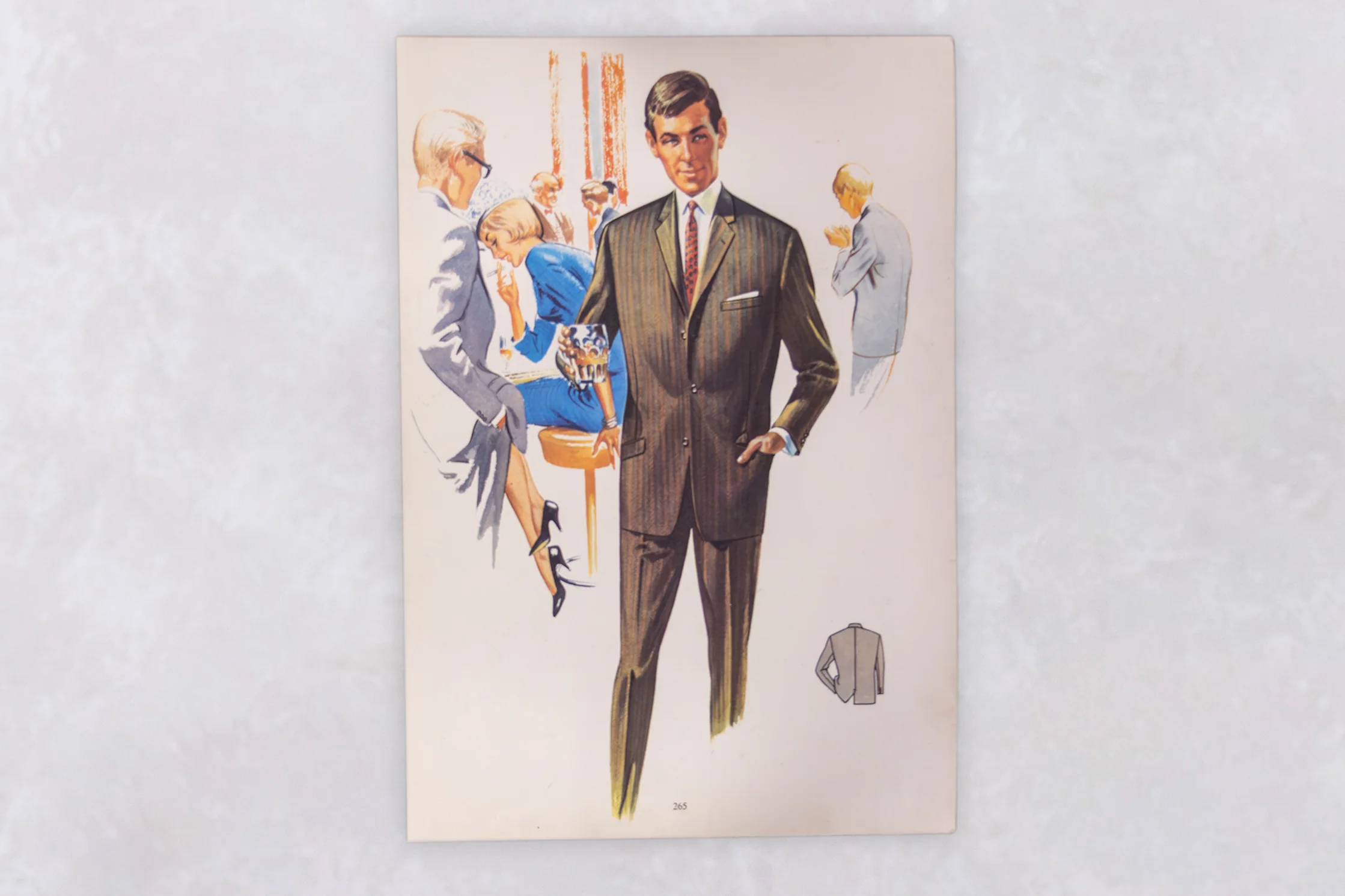 Original 1960’s American Men’s Fashion Tailoring Art Prints - Image 50